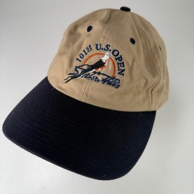USGA 101. U.S. Open Southern Hills 2001 Golf Hut Herren Verstellbar Khaki Navy