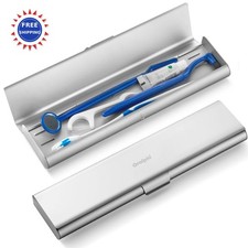 Oralphi Wider Aluminum Toothbrush Travel Case Portable Travel Toothbrush Holder