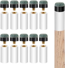 Pimoys 20 Sets Billiard Cues Tips Replacement Kit with 12mm, White Blue