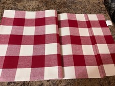 Red Christmas Buffalo Plaid Cotton 13  x"72" Table Runner