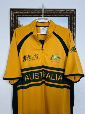 Vintage Adidas Australia World Cup Cricket Shirt Jersey Mens