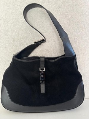 GUCCI 001.3346.002058 Jackie Suede Shoulder Bag