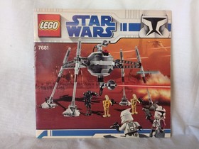 LEGO Star Wars: Separatist Spider Droid (7681) 99% complete w/ 4 minifigs