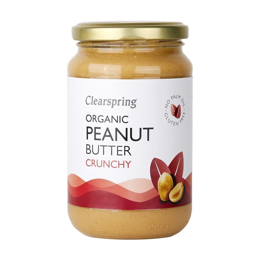 Clearspring Bio Kitchen Organic Peanut Butter Crunchy 350g - 2 Pack