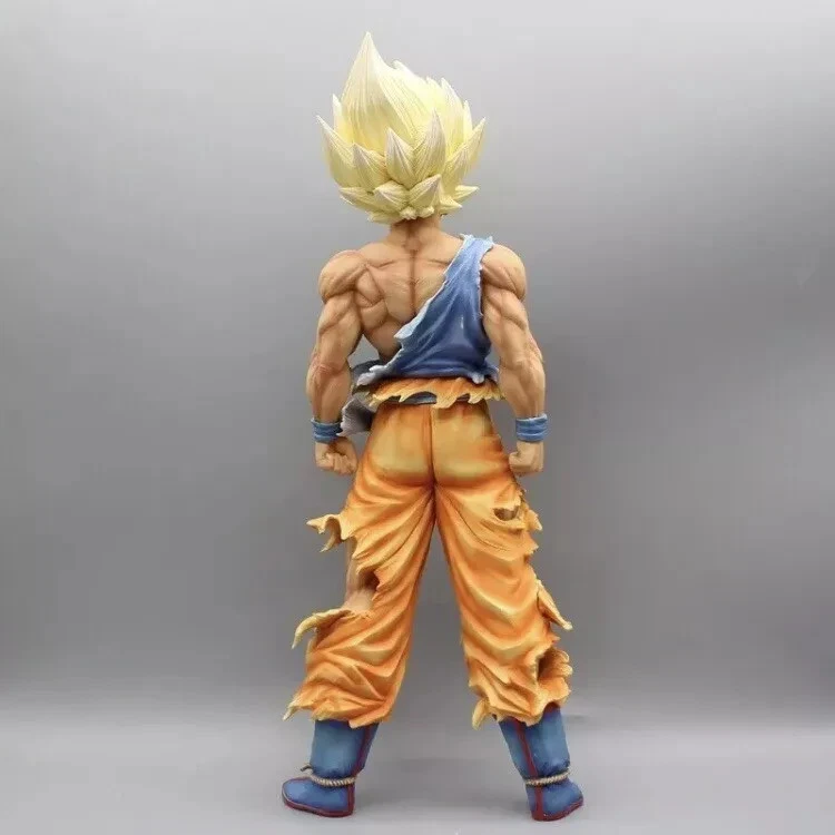 Action Figure Dragon Ball Z Goku Super Sayan 28cm Statua Da Collezione New Anime - Immagine 2 di 4