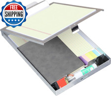 Metal Clipboard with Storage - Letter Size Aluminum Clipboards, Heavy Duty Stora