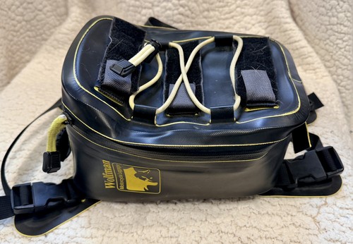 Rare Wolfman Luggage Enduro Tank Bag Waterproof Nylon Black & Yellow 9x7x5