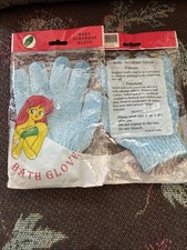 2 Pairs Exfoliating Spa Bath Gloves Shower Soap Clean Hygiene Body Scrub Massage