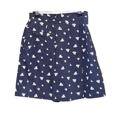 Vintage Liz Claiborne Lizsport Nautical Sailboat Skort Preppy Coastal Grandma