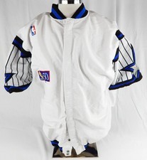 1996-97 Orlando Magic Danny Schayes #24 Game Used White Warm Up Jacket 50th P 52