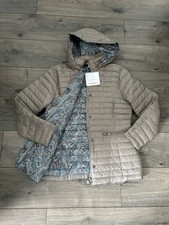 Steppjacke Übergangsjacke mit Kapuze, beige,...