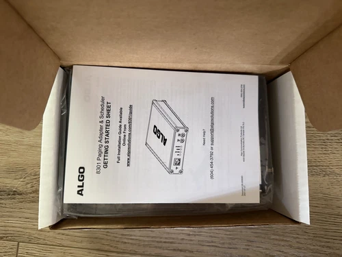 Algo 8301 IP Voice Paging Adapter & Bell Scheduler