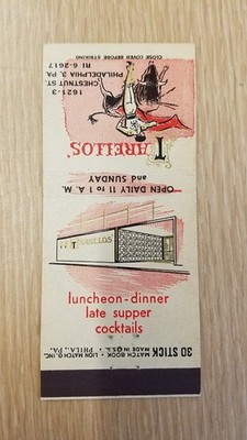 Tarello's Restaurant - Philadelphia, PA. - 30 Stick - Lion Match Co. - E88