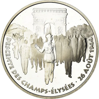 Monnaie, France, Libération de Paris, 100 Francs, 1994, BE, FDC, Argent - Photo 1/2