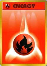 Fire Energy Base Set Japanese LP Pokemon Card