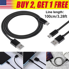 USB To Type-C 15W Fast Charging Data Cable 3.28ft Braided Cable For Samsung USA