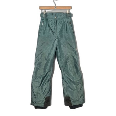 Descente Womens Sz 6 Ski Pants Insulated Snowboard Pants D2-9113 Green