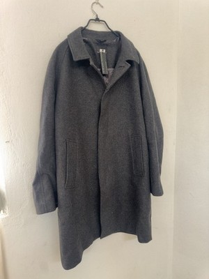 Banana Republic Italian Melton Wool Car Coat Gray X Large Mario Belluci MSRP$398