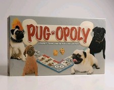 Pug-opoly Pugopoly Board Game COMPLETE Dog Lover Monopoly  Game Late for the Sky