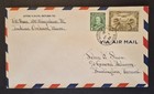 1939 First Flight Montreal Canada Burlington Vermont Air Mail FAM 1 F1-7 Cover — photo 1