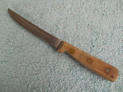 Chicago Cutlery 61S Kitchen Boning Carving Knife 6'' Blade Walnut Wood Handle