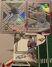 MLB #’d Card Lot Tyler Johnson, Hudson Haskin & Landon Leach RPA’s
