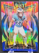 2024 Panini Select Football Quinyon Mitchell Red & Blue Shock Rookie Card #55