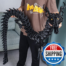 Critigulf 3D Printed Dragon Model 82 Inches 2.1 Meters Flexible Joints Lacertid