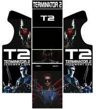 Stickers Borne Arcade (Mame ou Euro ou Personnalisé) - Modèle TERMINATOR