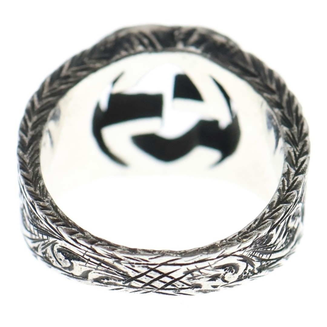 Gucci Arabesque Interlocking G Ring Silver Used 8… - image 2