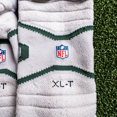 New York Jets Nike Team Issued Game On-Field Pants & Socks NFL Auth White Sz 34 - Picture 15 of 18