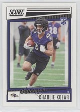 2022 Score Rookies Charlie Kolar #374 11ta