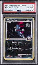 2009 POKEMON PLATINUM #17 WEAVILE G-HOLO PSA 8 on eBay