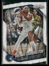 2025 Panini Prizm WNBA #9 DiJonai Carrington White Seismic Prizms Minnesota Lynx