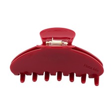 Premium Durable Acetate Hair Claw 4 Inch Red Clip Women, Thick Thin Hair