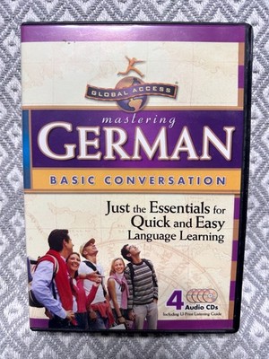 Global Access MASTERING German (great condition) Basic Conversation 4 CDs