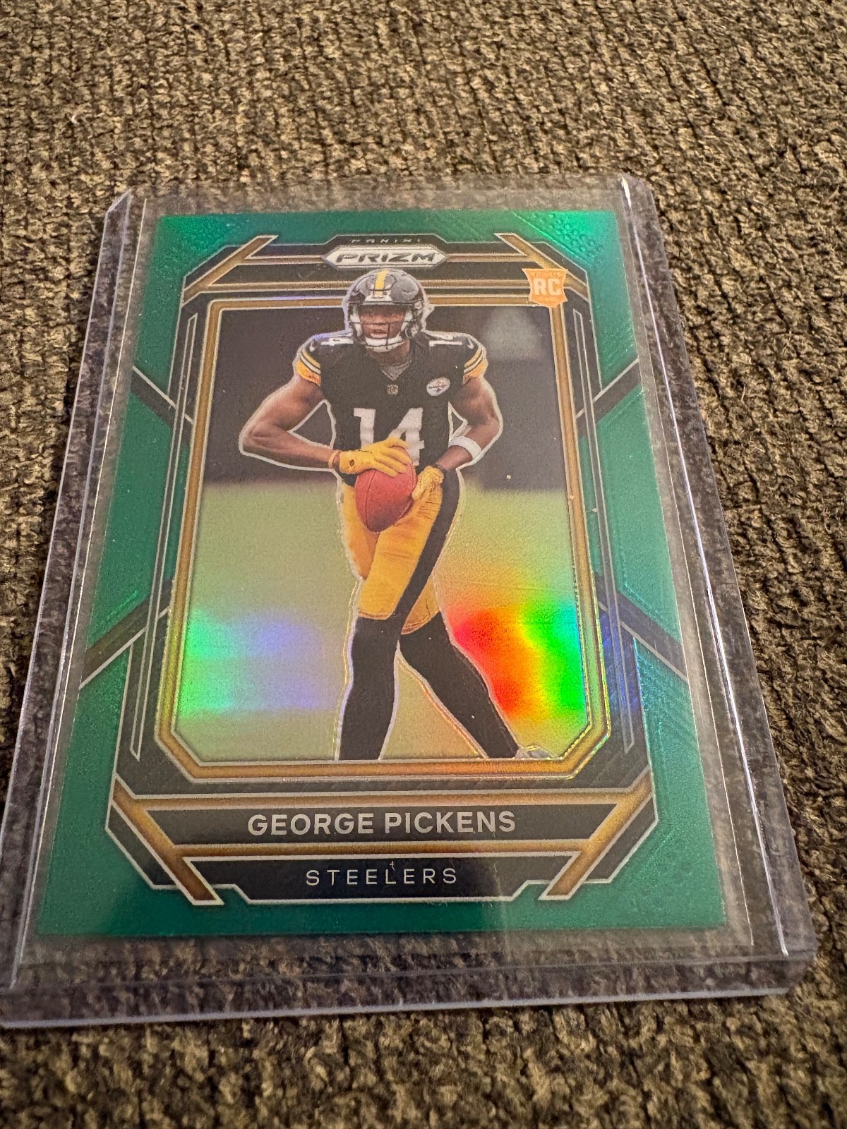 2022 Panini Prizm - Rookies George Pickens #329 Green Prizm (RC)
