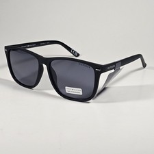Tommy Hilfiger MP OM704 Rectangular Sunglasses Matte Black Frame Gray Lens