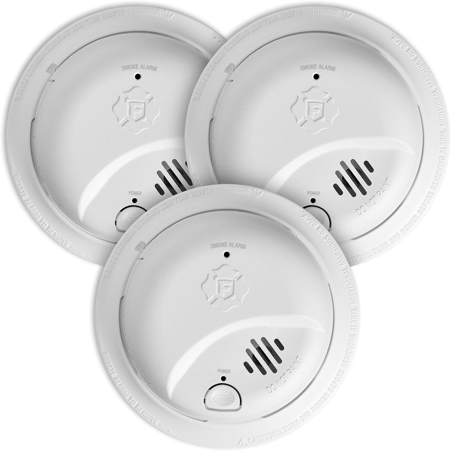 BRK First Alert SMI105-AC, Hardwire Smoke Alarm W/ 10 yr Batter Backup - 3 Pack