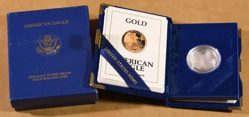 1991 American Gold Eagle 1/2 oz — photo from the most recent tracked eBay sale