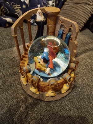 Disney Mickey Mouse Fantasia Snow Globe Musical The Sorcerer's Apprentice