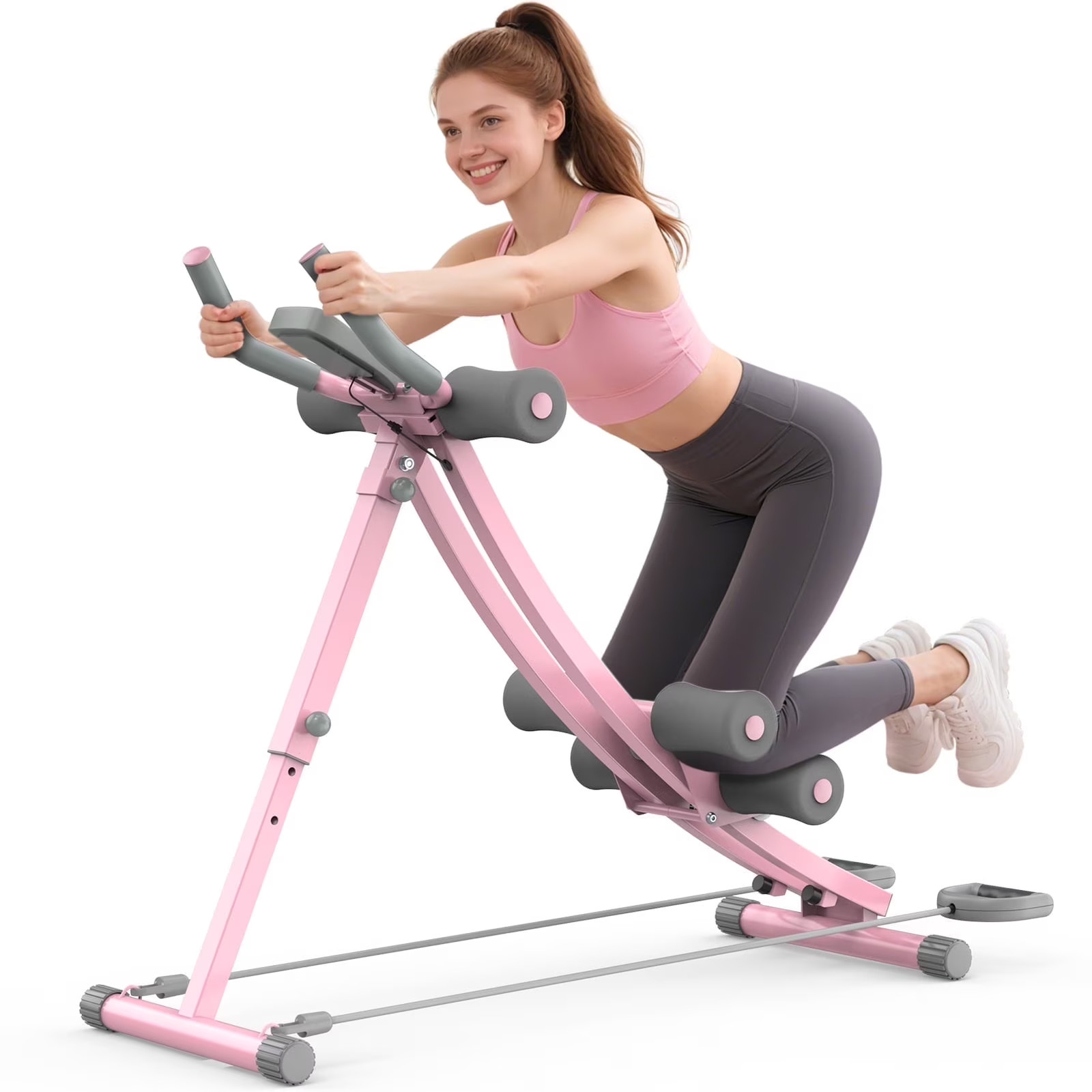 Foldable Ab Machine, Ab Workout Equipment for Home Gym,Core & Abdominal Trainer 