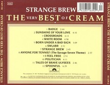 CREAM STRANGE BREW: THE VERY BEST OF CREAM NEW CD
