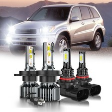For Toyota Rav4 2001-2005 Led Headlight High Low Beam Fog Light Bulbs Combo For Toyota Rav4 2001-2005 Led Headlight High Low Beam Fog Light Bulbs Combo