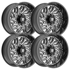 Set-4 Fittipaldi Fa13bm 24x12 6x1356x139.7 -44mm Black Wheels Rims 24 Inch