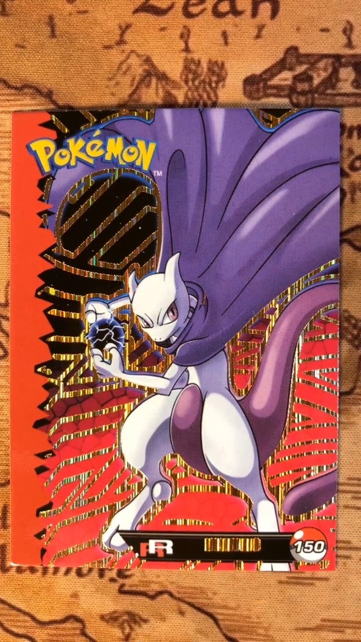 Mewtwo Team Rocket Set Peru Pokemon - Gold Foil