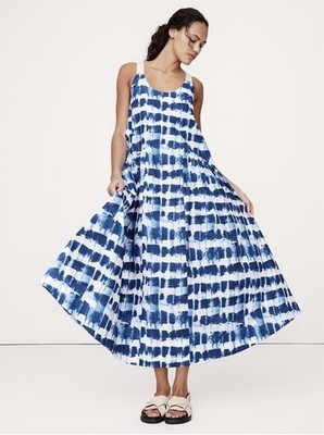 Banana Republic Cotton Poplin Swing Maxi Dress Size Small | eBay