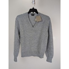 Tom Ford V-Neck Sweatshirt Sweater in Grey BNWT 48