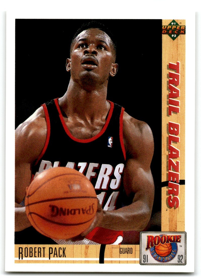 1991-92 Upper Deck Rookie Standouts Robert Pack Rookie Portland Trail Blazers