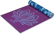 Gaiam Yoga Mat - Premium 6mm Print Reversible Extra Thick Non Slip Exercise